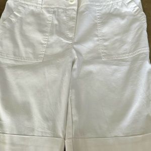 Chico’s ocean beach utility short, white, sz0, new with tags